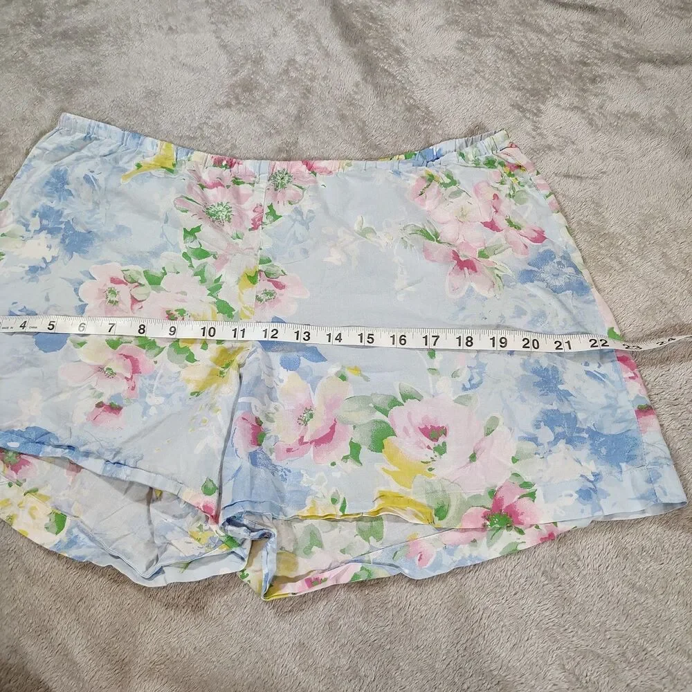 Lauren Ralph Lauren Floral Pajama Set Romantic Sleepwear XL L Cottagecore Soft - Picture 11 of 13